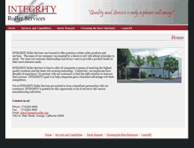 Tablet Screenshot of integrityrollerservices.com